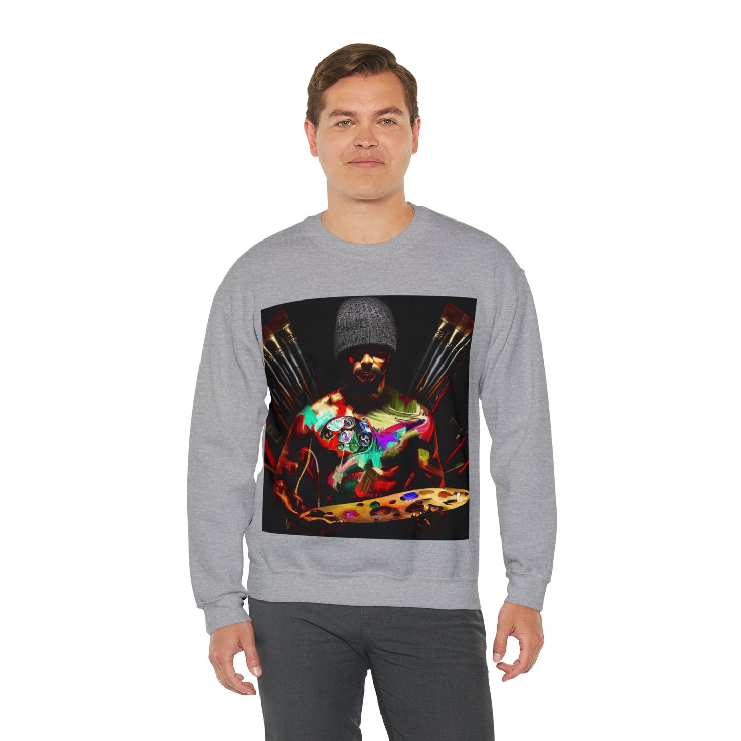 Brushstrokes of Passion Sweatshirt | Artistic Soul Unisex Sweatshirt