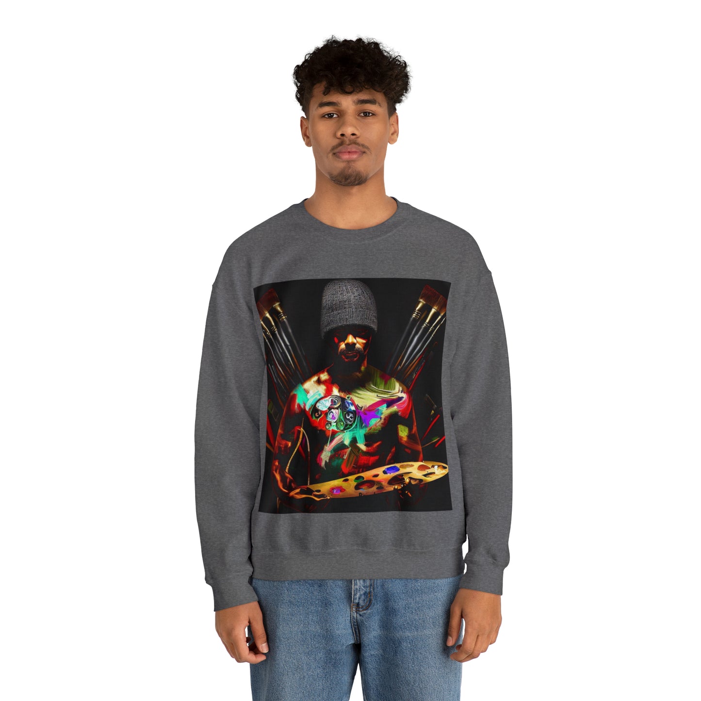 Brushstrokes of Passion Sweatshirt | Artistic Soul Unisex Sweatshirt