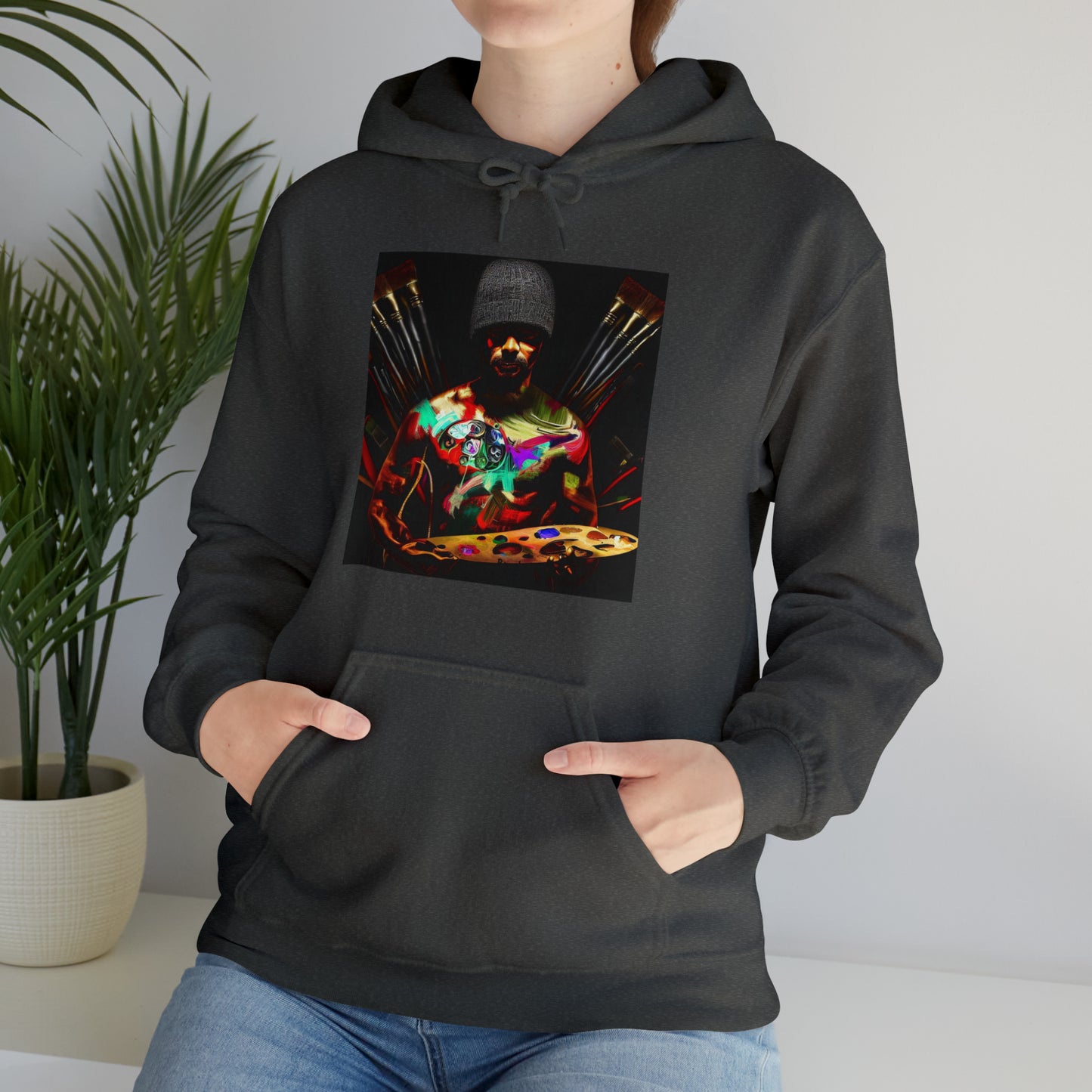 Brushstrokes of Passion: Artistic Soul Unisex Hoodie | Creative Essence Hoodies