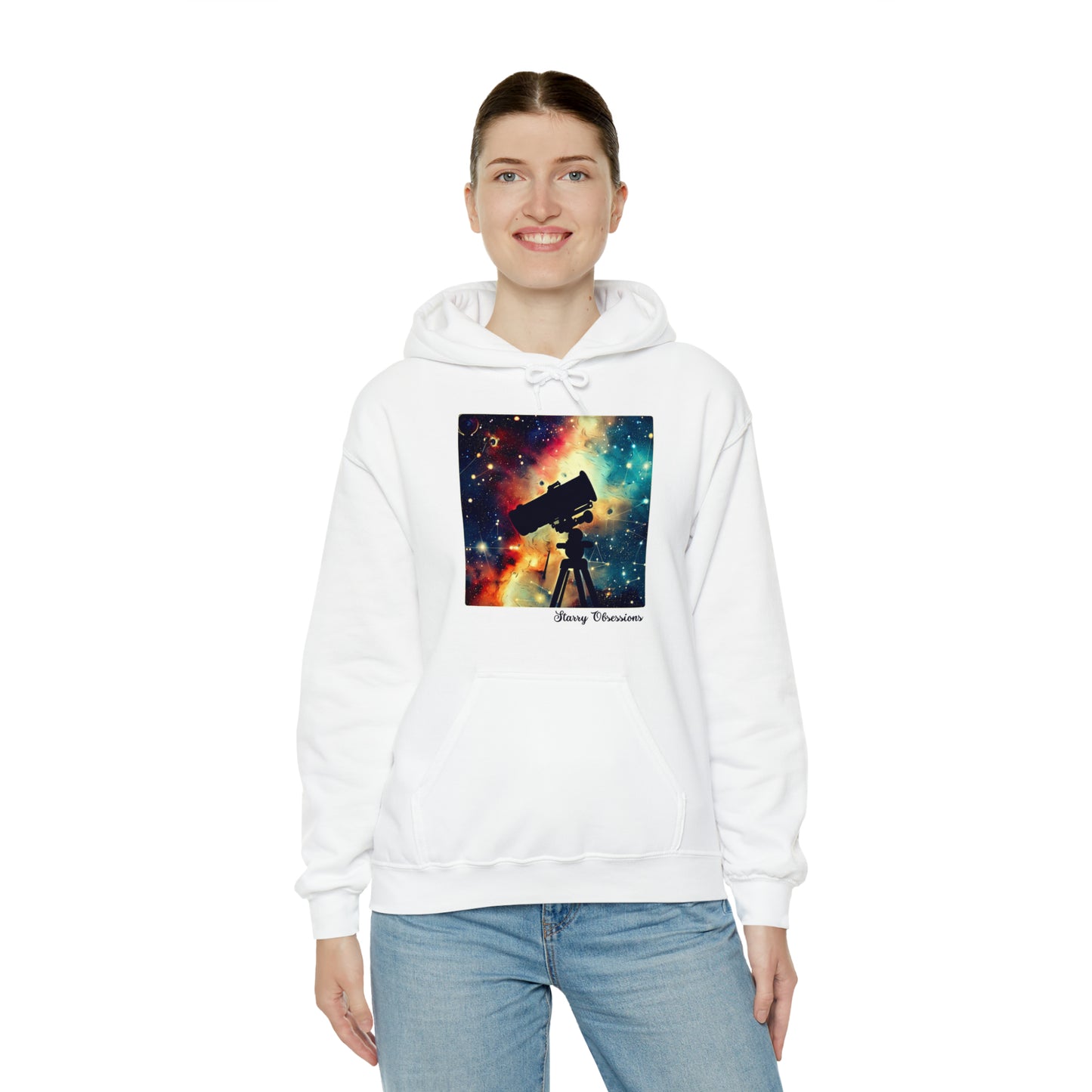 Starry Obsessions: Astronomy Enthusiast Unisex Hoodie | Galactic Explorer Hoodies