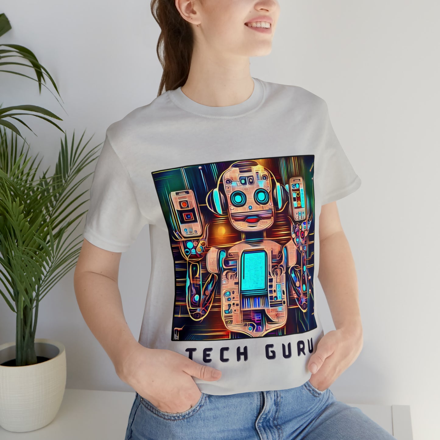 Digital Savvy: Tech Guru Unisex Tee | Electronics Enthusiast T-Shirts