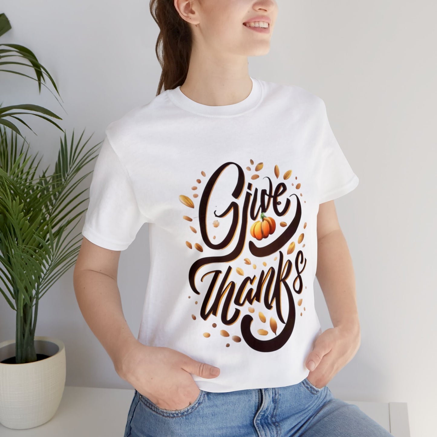 Give Thanks Grace: Thanksgiving Elegance Unisex Tee | Thankful Classics T-Shirts by Be Like No One (BLN1) - The Store