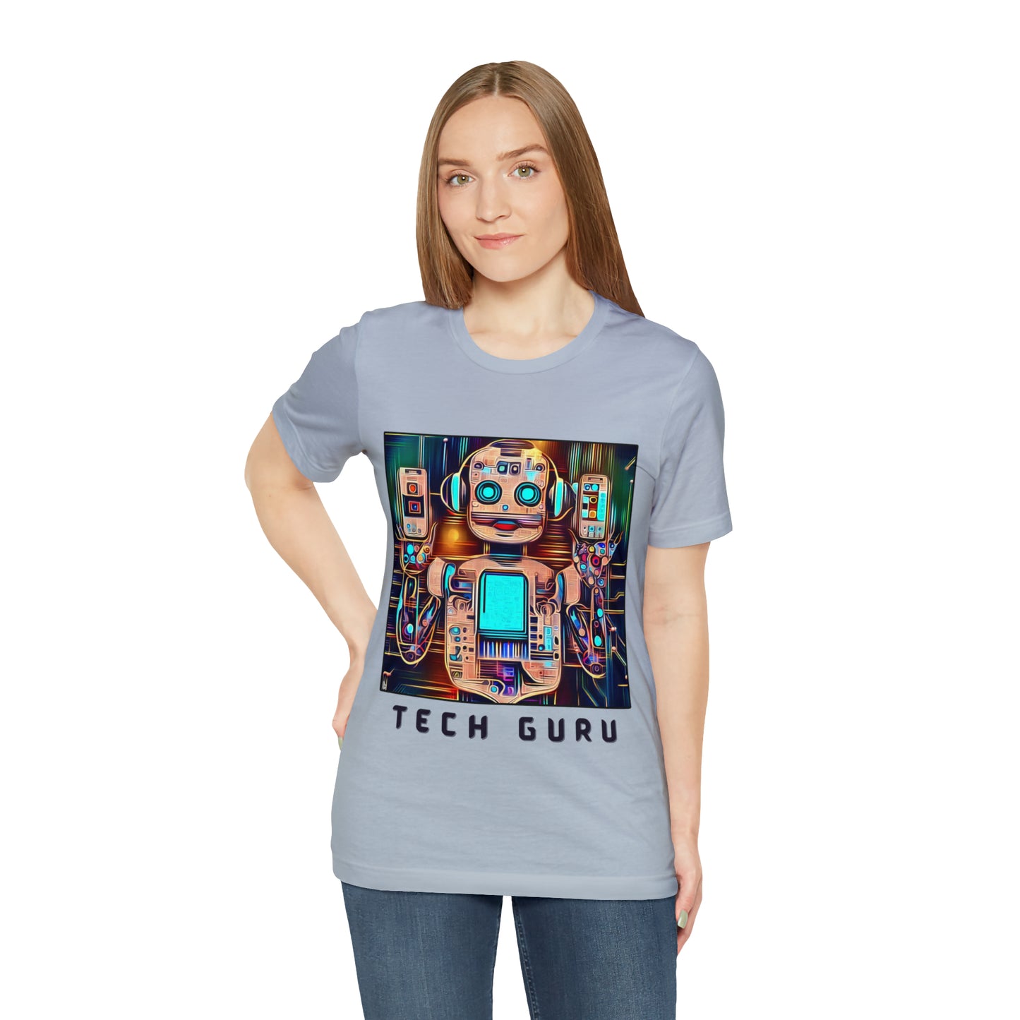 Digital Savvy: Tech Guru Unisex Tee | Electronics Enthusiast T-Shirts