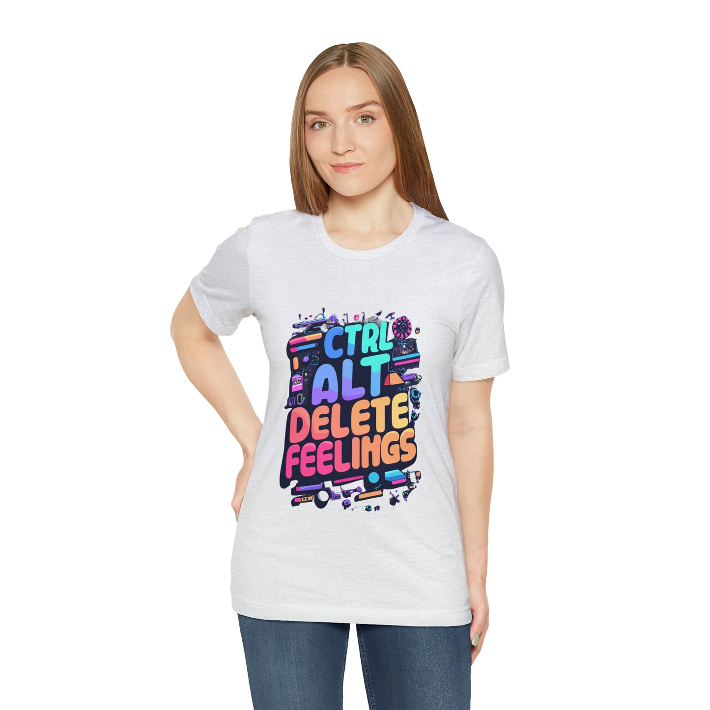 Ctrl+Alt+Delete Feelings: Embrace Emojis on This Tee! | Be Like No One(BLN1) T-Shirts