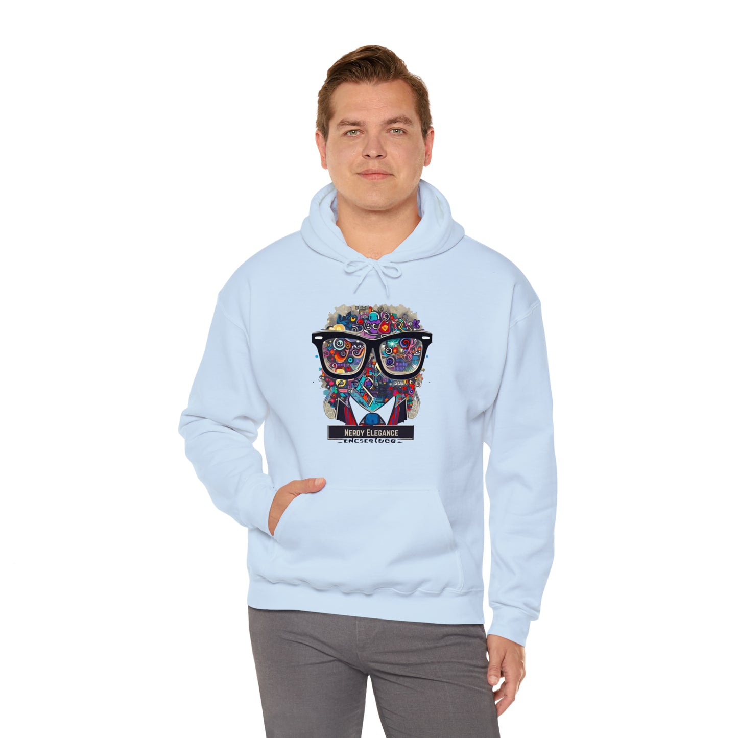 Nerd Elegance: Geek Chic Unisex Hoodie with Assorted Icon | Smart Style Hoodies