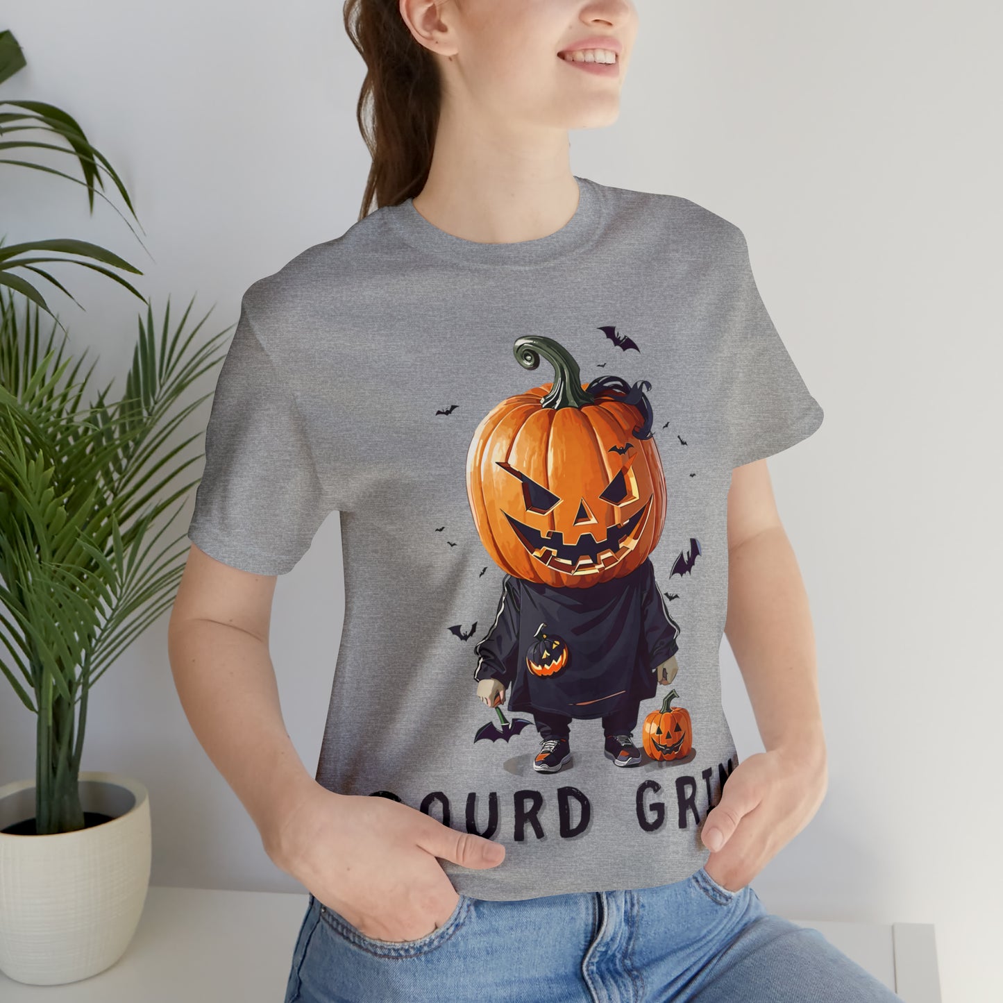 Playful Jack-o'-Lantern Watercolor: Softly Lit Halloween Tee | Halloween Vibes Tee