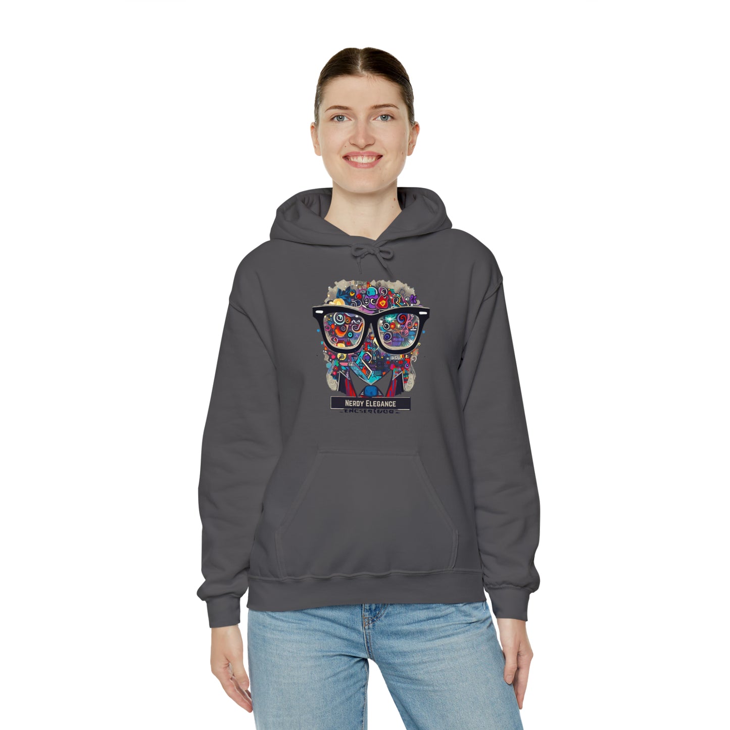 Nerd Elegance: Geek Chic Unisex Hoodie with Assorted Icon | Smart Style Hoodies