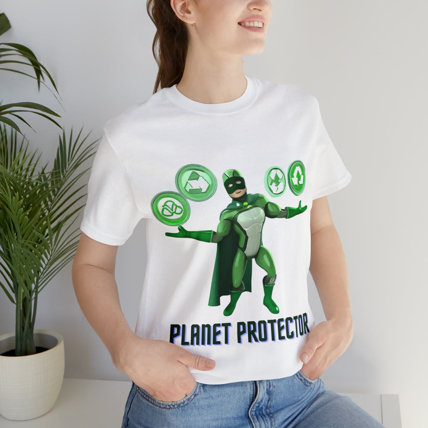 Earth's Guardian: Sustainable Superhero Unisex Tee | Champion of Sustainability T-Shirts