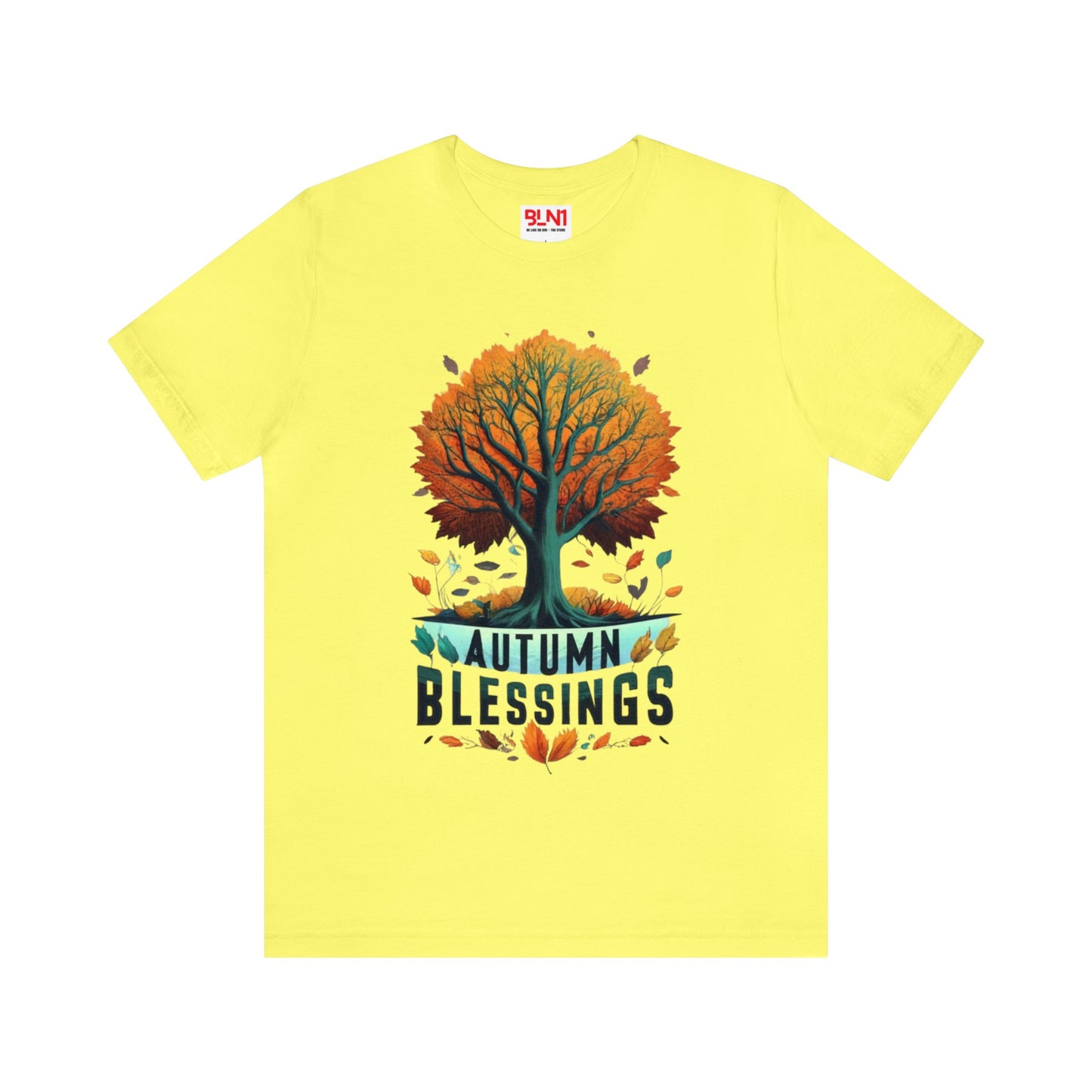 Autumn Blessings: Fall Foliage Unisex Tee | Harvest Serenity T-Shirts by Be Like No One (BLN1) - The Store