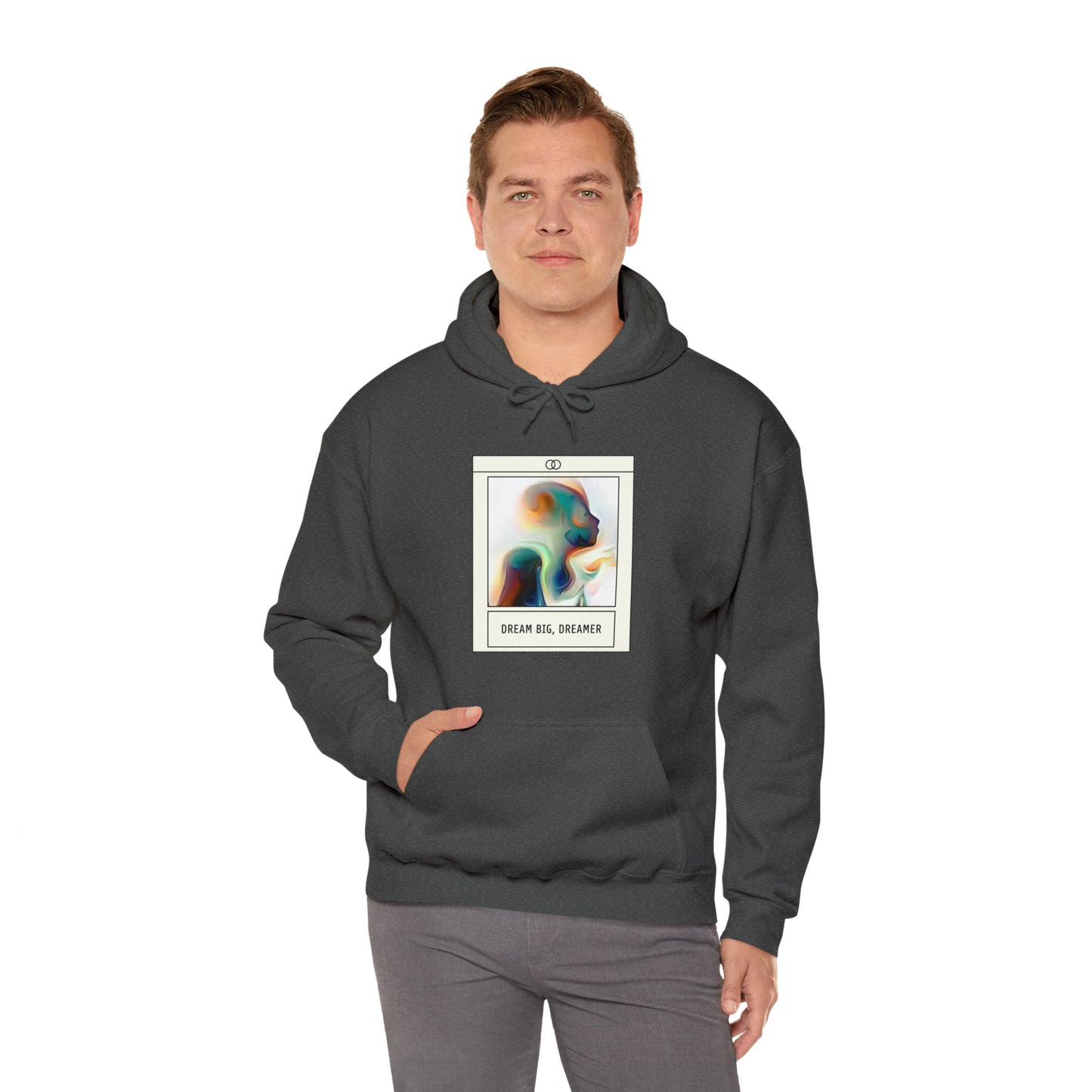 Vivid Reverie: Abstract Dreamer Unisex Hoodie with Vibrant Shapes | Artistic Vision Hoodies