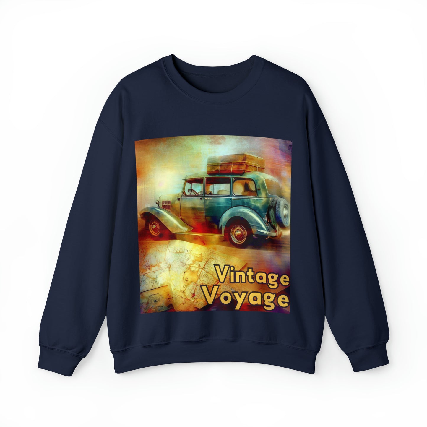 Vintage Voyage Sweatshirt | Retro Roadtrip Unisex Sweatshirt