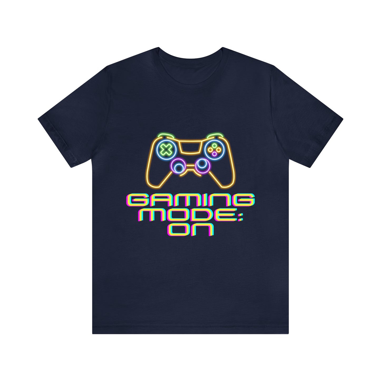 Pixel Power: Gaming Mode ON Unisex Tee with Controller Design | Level Up T-Shirts