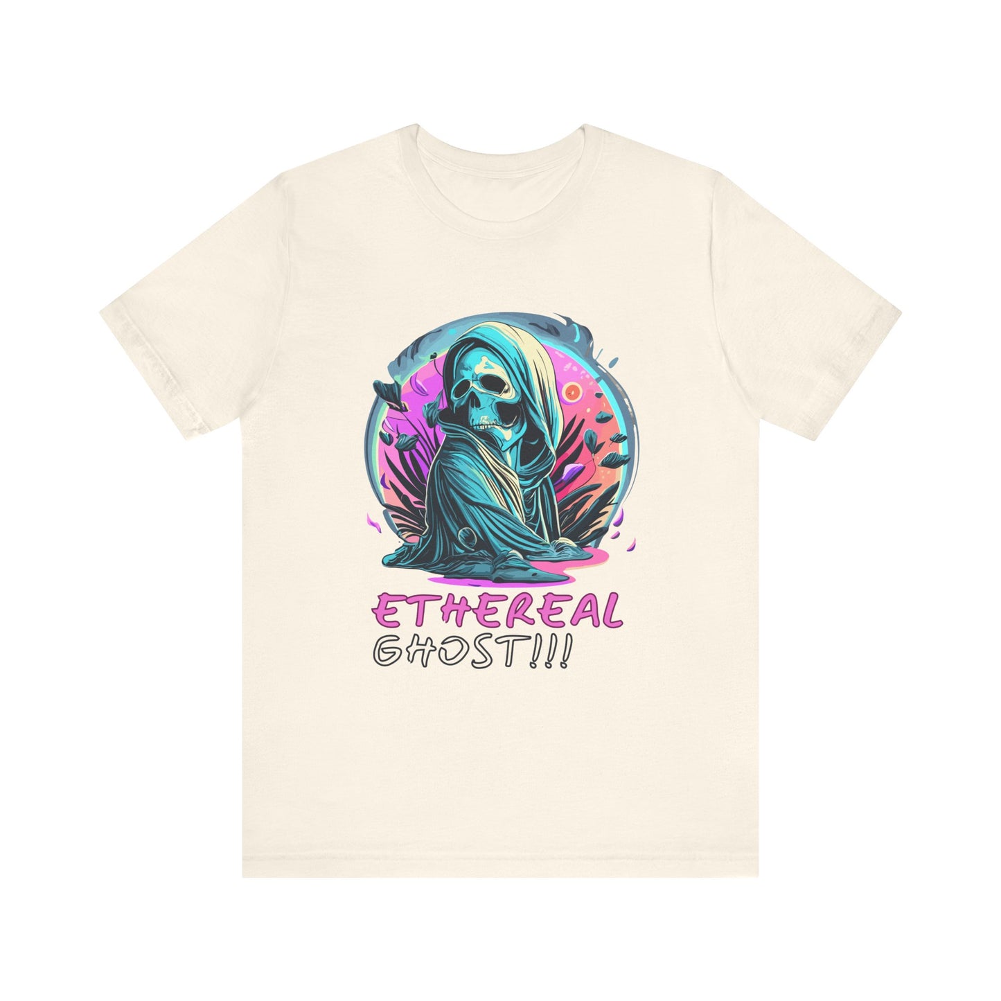 Ghostly Apparition: Abstract Haunting T-Shirt | Ethereal Glow | Halloween Vibes Tee