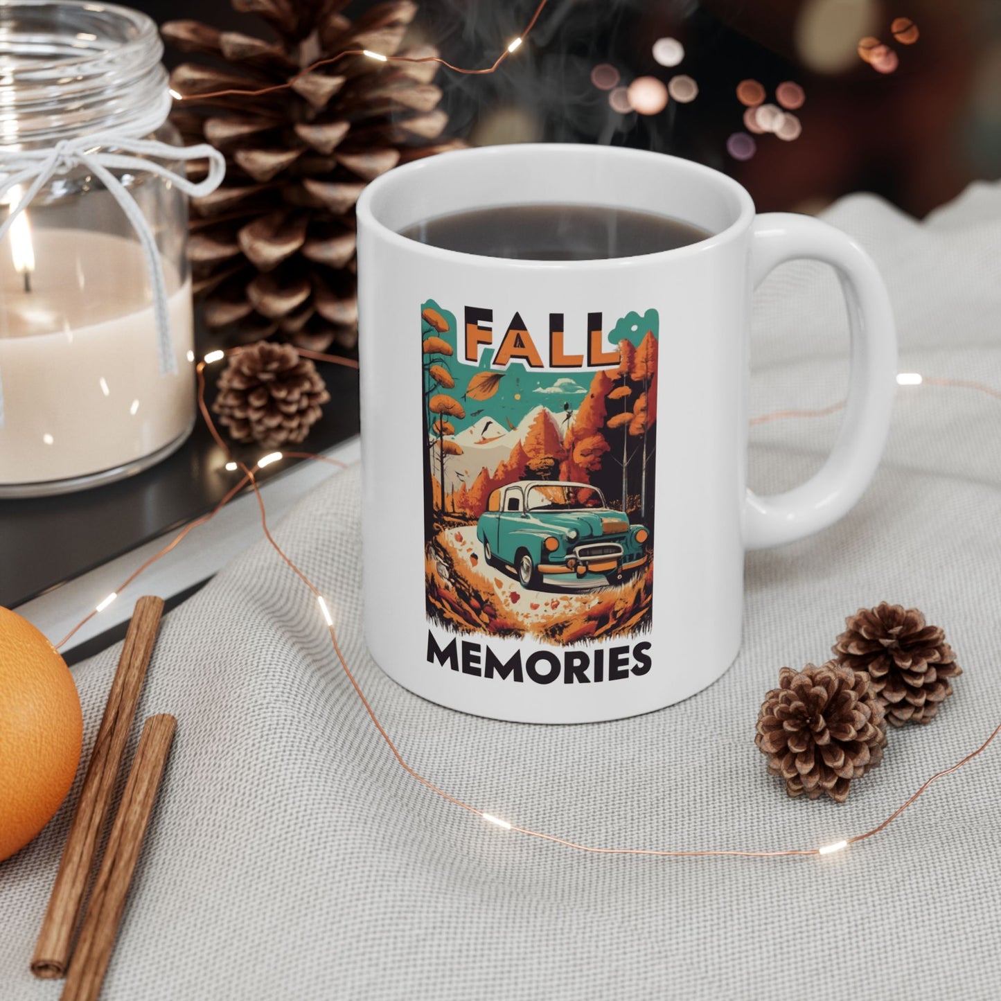 Fall Memories: Autumn Nostalgia Mug | Thanksgiving Treasures Mugs by Be Like No One (BLN1) - The Store