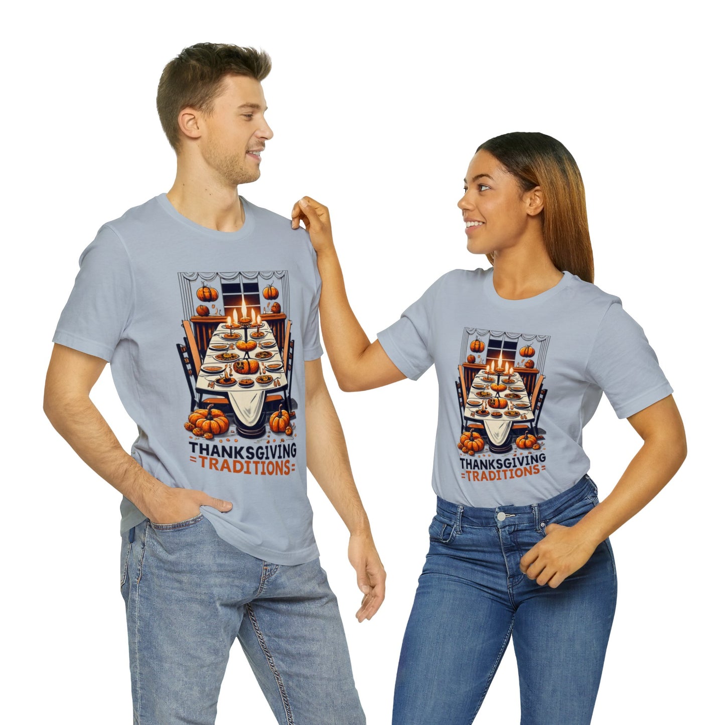 Thanksgiving Traditions: Family Feast Unisex Tee | Heartwarming Gatherings T-Shirts by Be Like No One (BLN1) - The Store