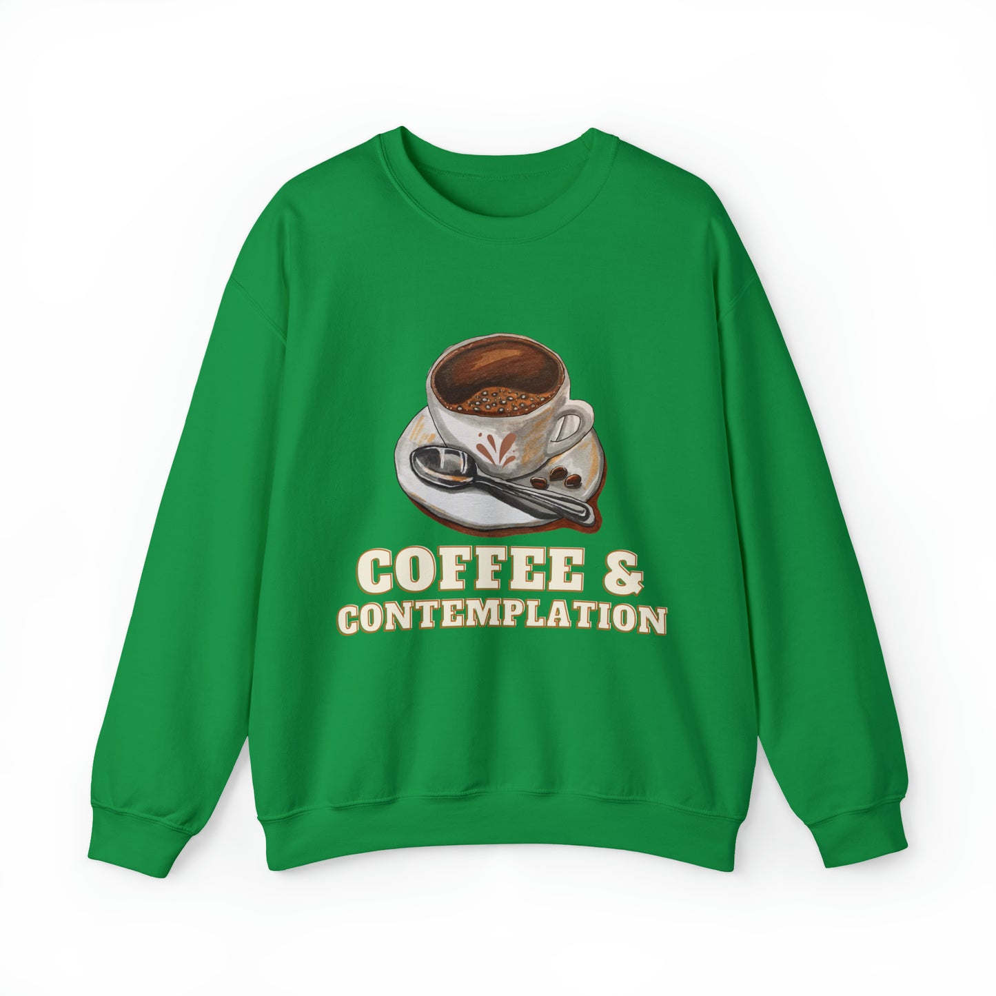 Caffeine Charm and Contemplation Sweatshirt | Coffee & Contemplation Sweatshirt