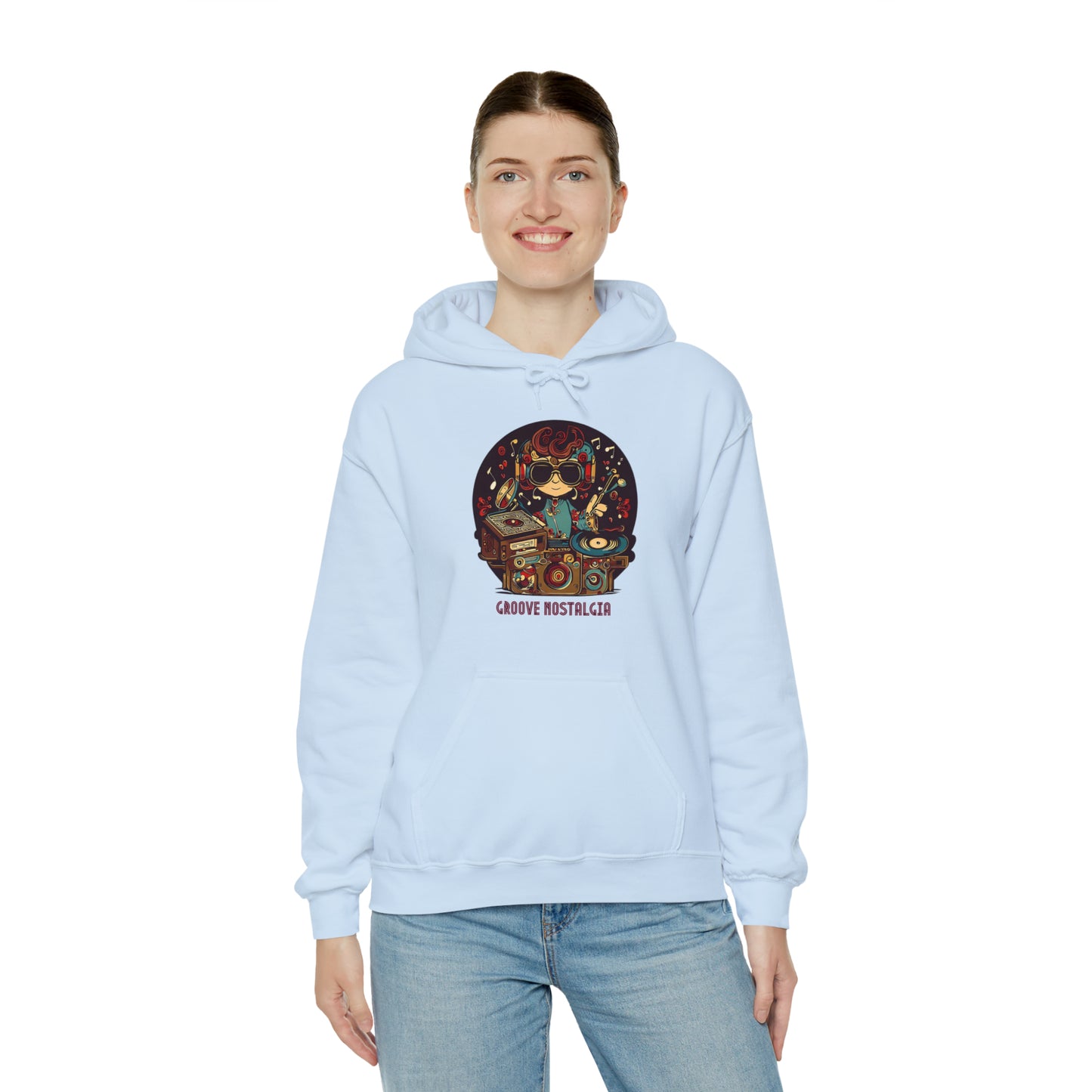 Groove Nostalgia: Vintage Vinyl Lover Unisex Hoodie | Retro Rhythms Hoodies