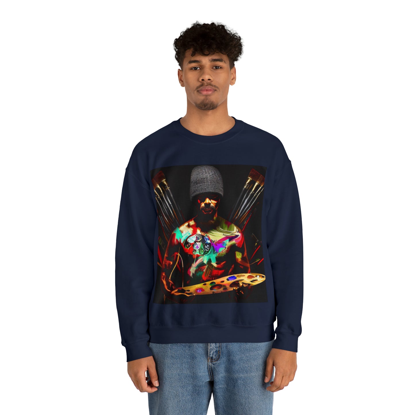 Brushstrokes of Passion Sweatshirt | Artistic Soul Unisex Sweatshirt