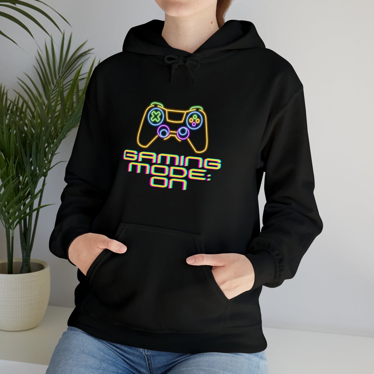 Pixel Power Activated: Gaming Mode ON Hoodie | Level Up Hoodies