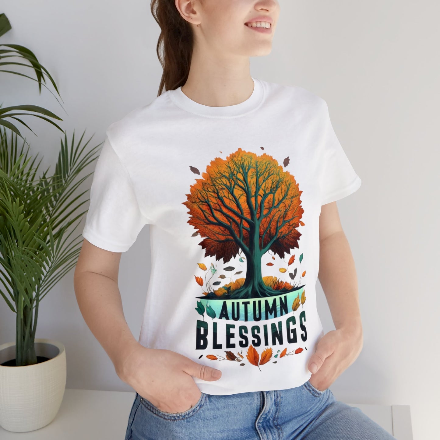 Autumn Blessings: Fall Foliage Unisex Tee | Harvest Serenity T-Shirts by Be Like No One (BLN1) - The Store