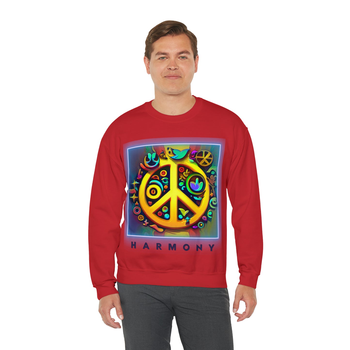 Serenity Symbols Sweatshirt | Peace & Positivity Unisex Sweatshirt