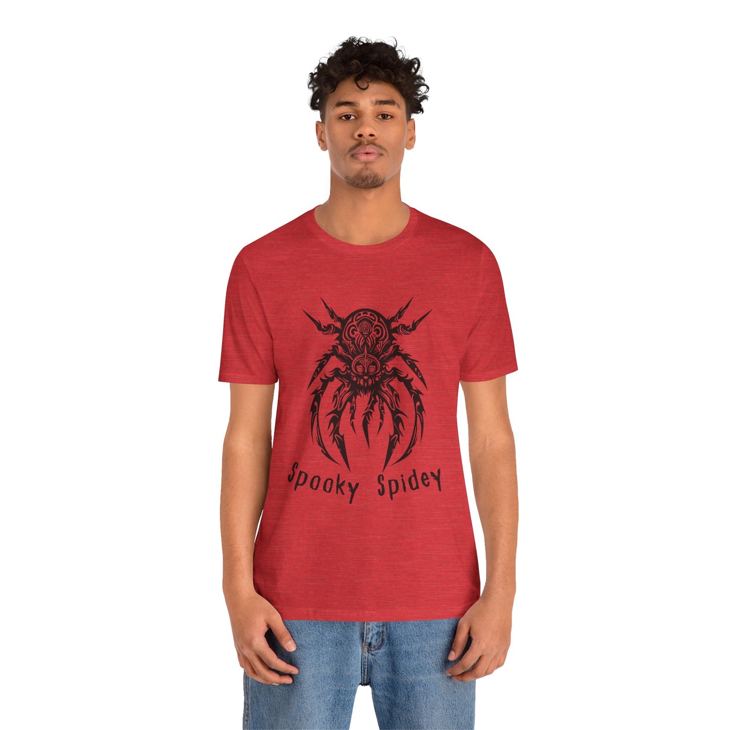 Foreboding Creepy Spider: Tribal Design T-Shirt | Halloween Vibes Tee