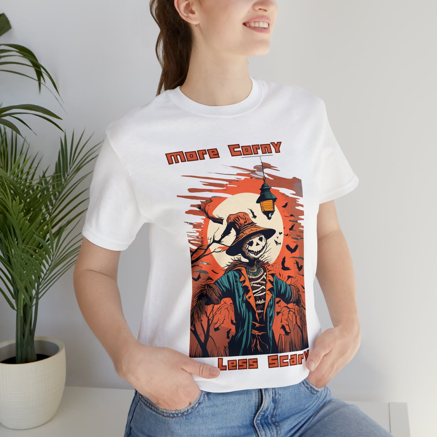 Unsettling Sinister Scarecrow: Modern Art T-Shirt | Halloween Vibes Tee