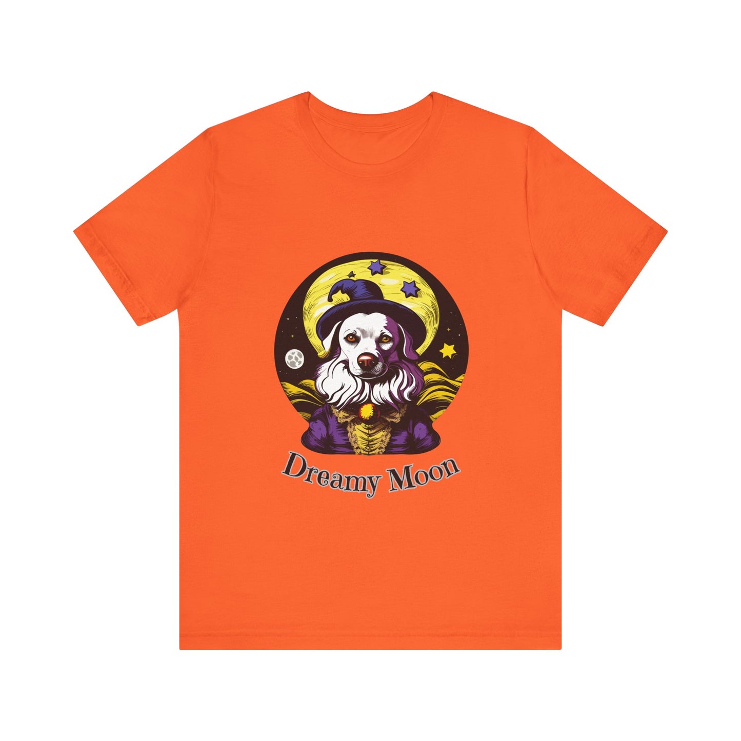 Surreal Full Moon: Dreamlike Starry Night T-Shirt | Halloween Vibes Tee