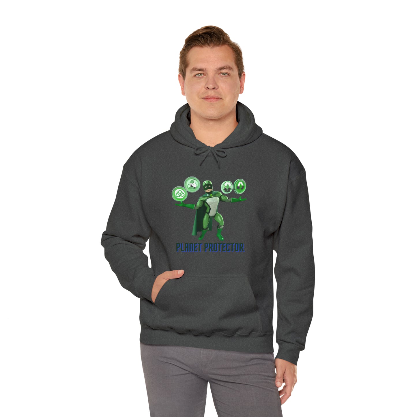 Earth's Guardian: Sustainable Superhero Unisex Hoodie | Champion of Sustainability Hoodies