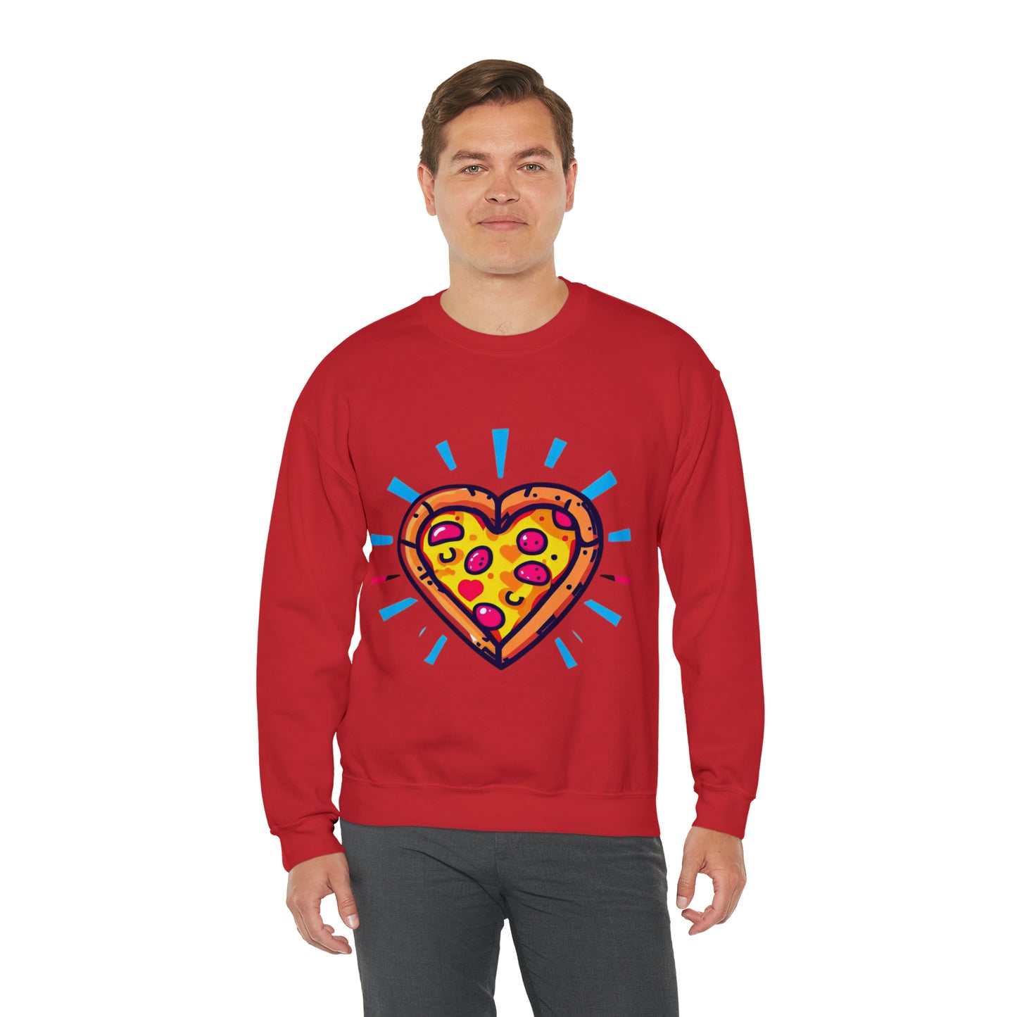 Slice of Love Sweatshirt | Pizza My Heart Unisex Sweatshirt