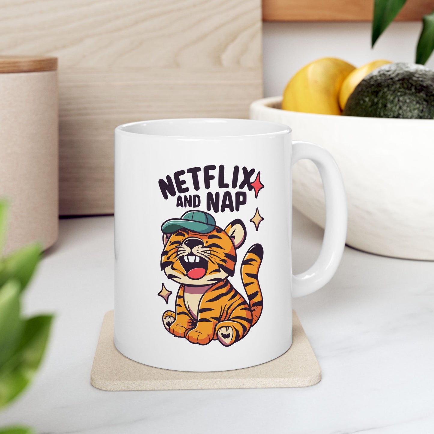 Netflix And Nap Mug, Be Like No One (BLN1) Mugs, Ceramic Mug 11oz