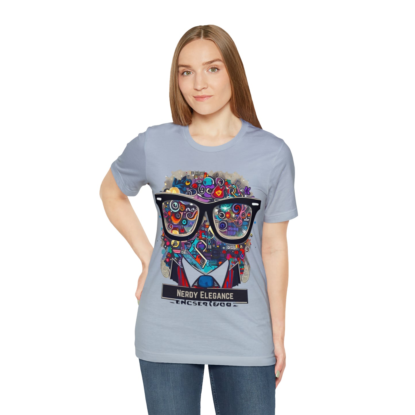 Nerd Elegance: Geek Chic Unisex Tee with Assorted Icon | Smart Style T-Shirts