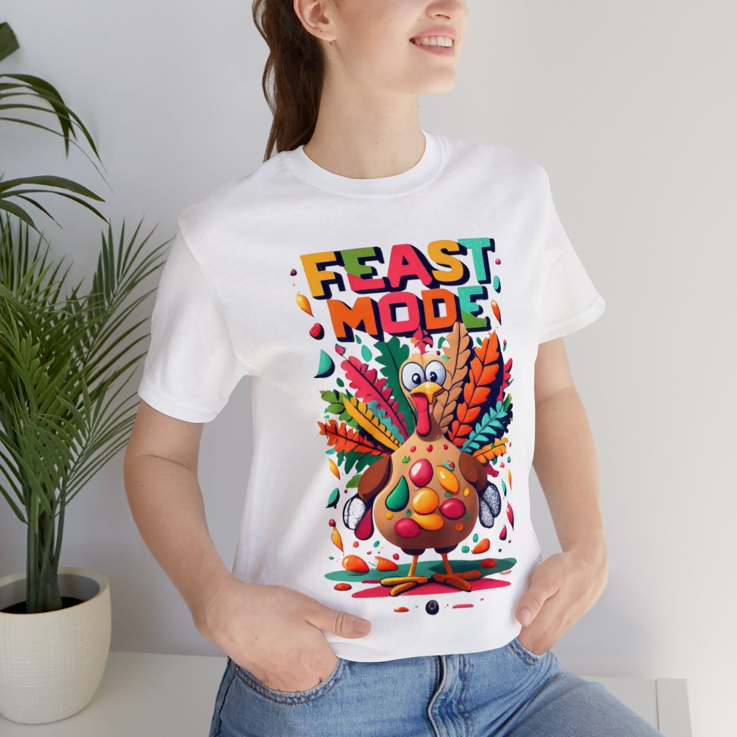 Feast Mode Frenzy: Thanksgiving Celebration Unisex Tee | Turkey Feast T-Shirts by Be Like No One (BLN1) - The Store