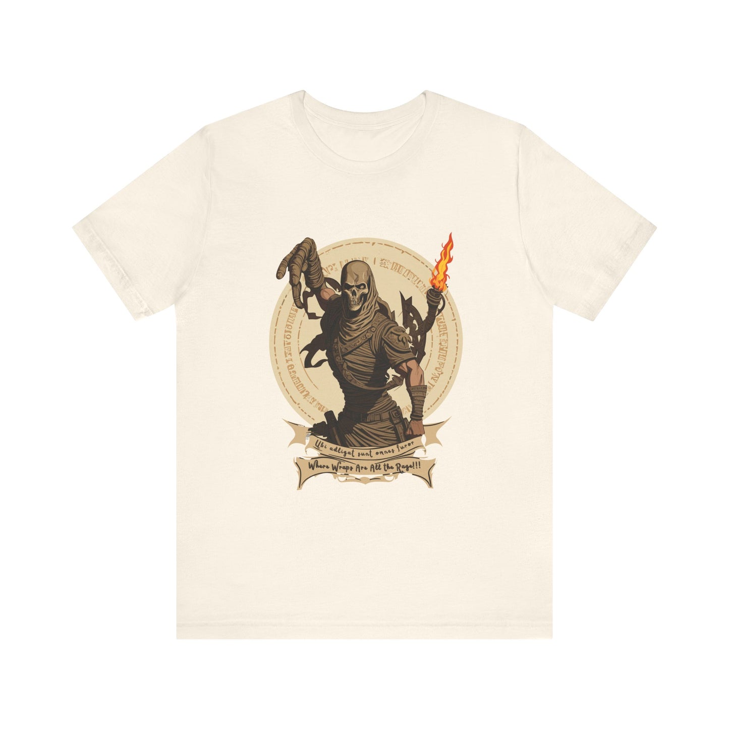 Ancient Mummy's Tomb: Torch-Lit Impressionist T-Shirt | Halloween Vibes Tee