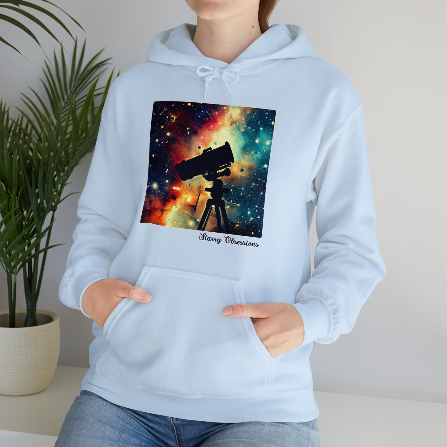 Starry Obsessions: Astronomy Enthusiast Unisex Hoodie | Galactic Explorer Hoodies