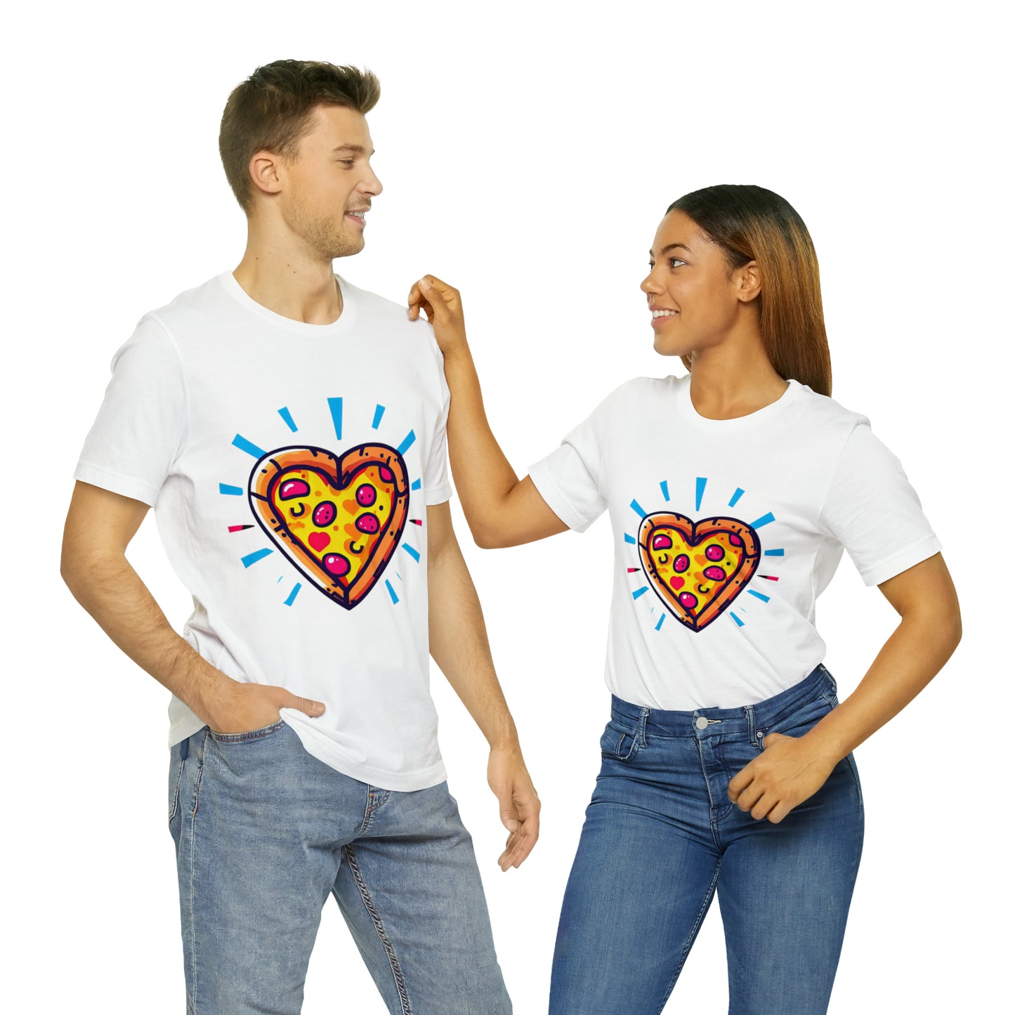 Slice of Love: Pizza My Heart Unisex Tee | Pizza Passion T-Shirts