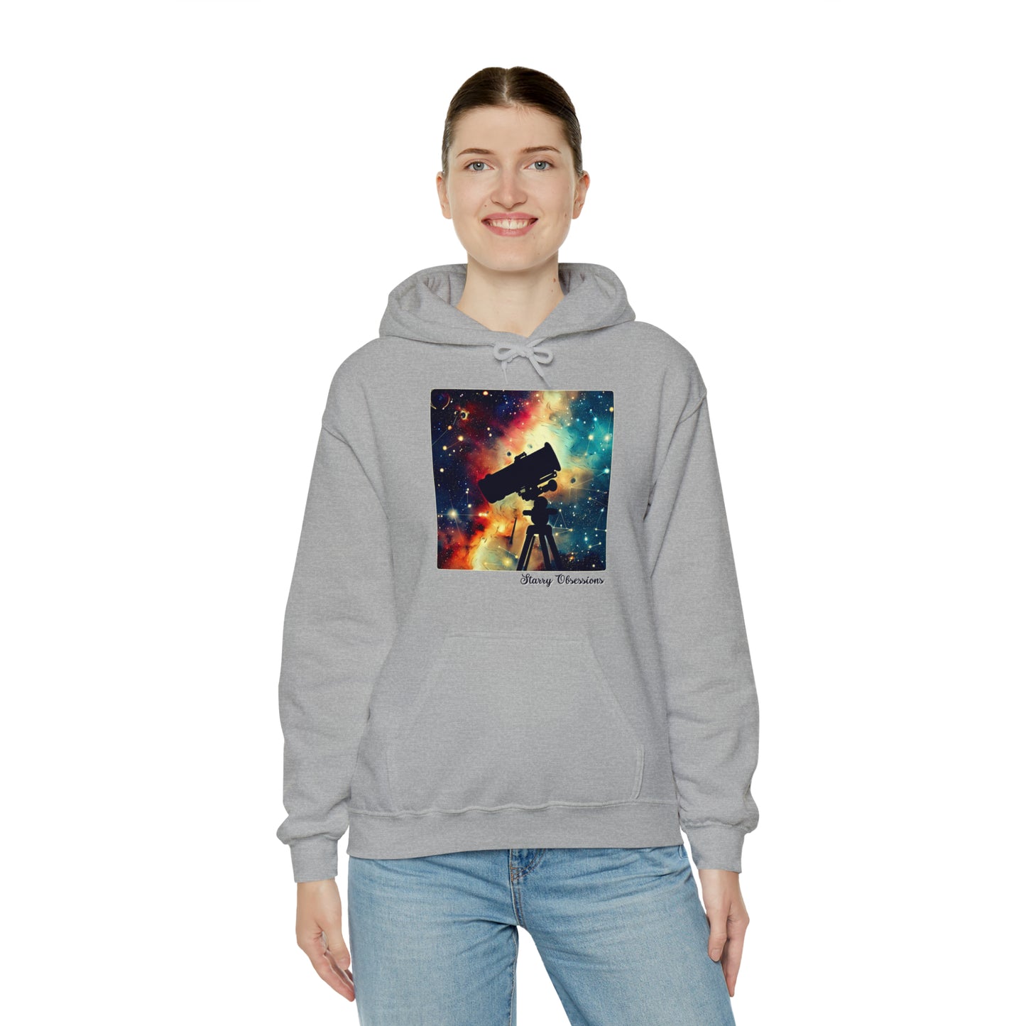 Starry Obsessions: Astronomy Enthusiast Unisex Hoodie | Galactic Explorer Hoodies