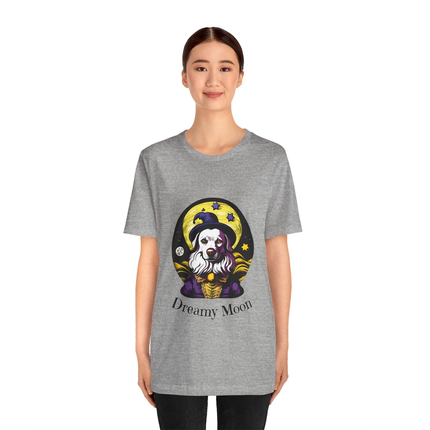 Surreal Full Moon: Dreamlike Starry Night T-Shirt | Halloween Vibes Tee