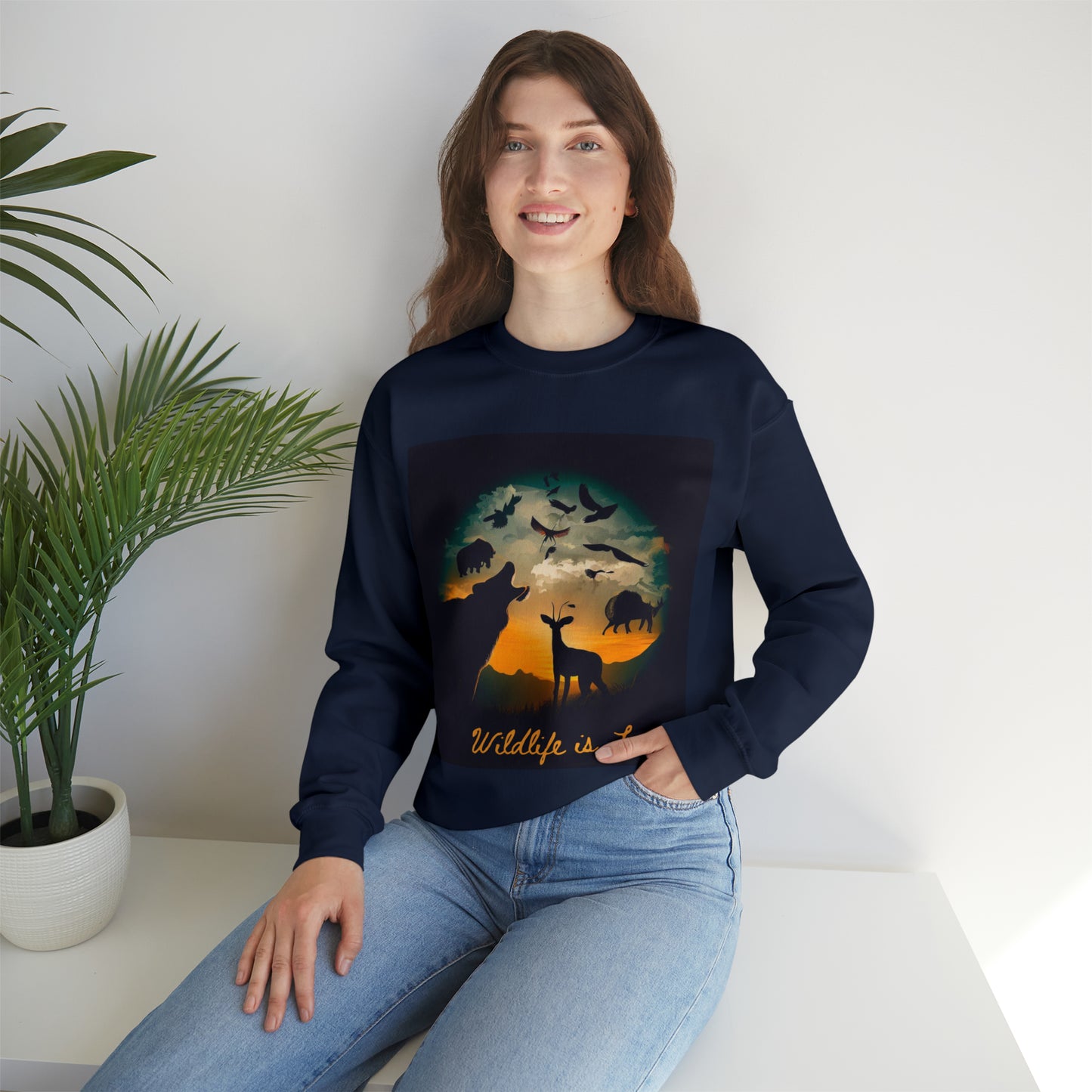 Nature's Companions Sweatshirt | Wildlife Lover Unisex Sweatshirt