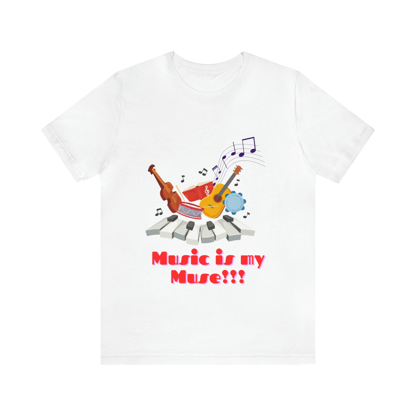 Harmonious Inspiration: Music is my Muse Unisex Tee | Melodic Magic T-Shirts