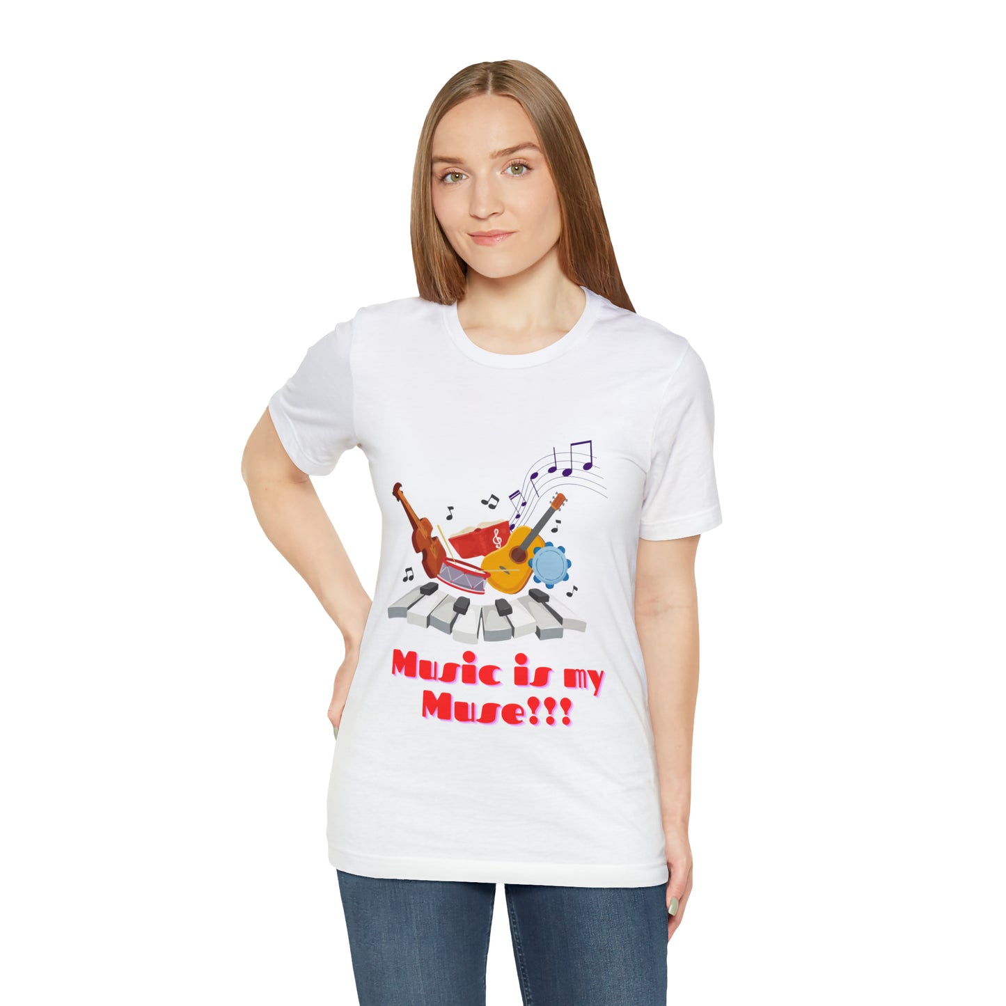 Harmonious Inspiration: Music is my Muse Unisex Tee | Melodic Magic T-Shirts