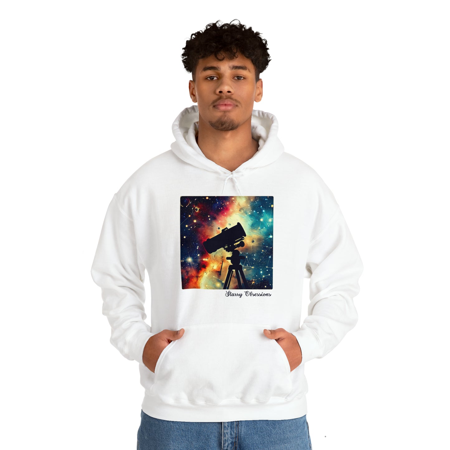 Starry Obsessions: Astronomy Enthusiast Unisex Hoodie | Galactic Explorer Hoodies