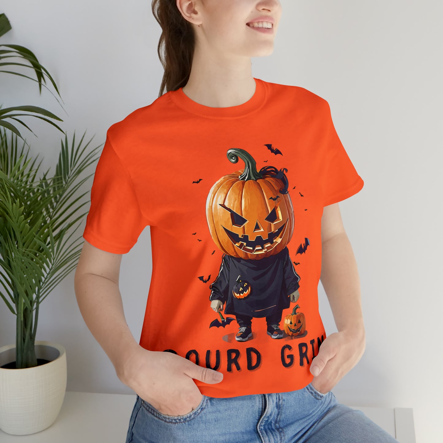 Playful Jack-o'-Lantern Watercolor: Softly Lit Halloween Tee | Halloween Vibes Tee