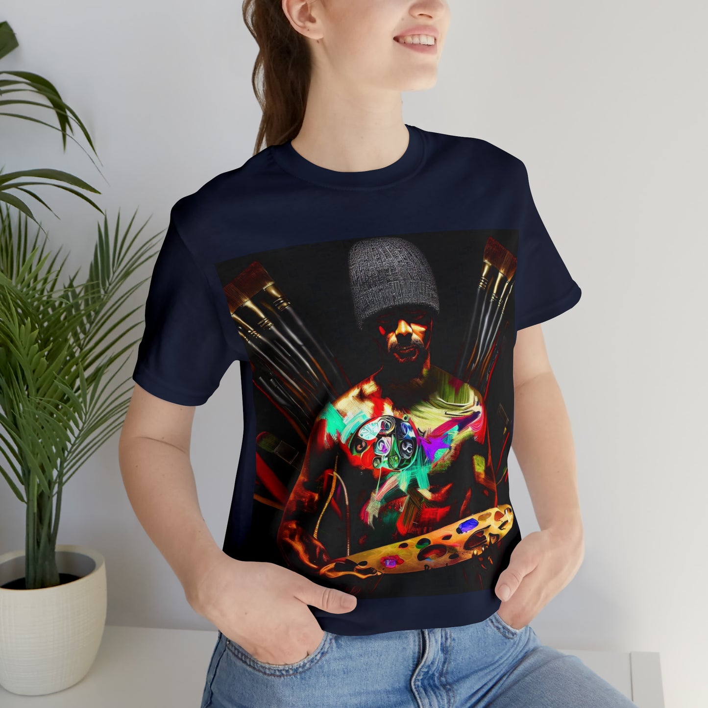 Brushstrokes of Passion: Artistic Soul Unisex Tee | Creative Essence T-Shirts