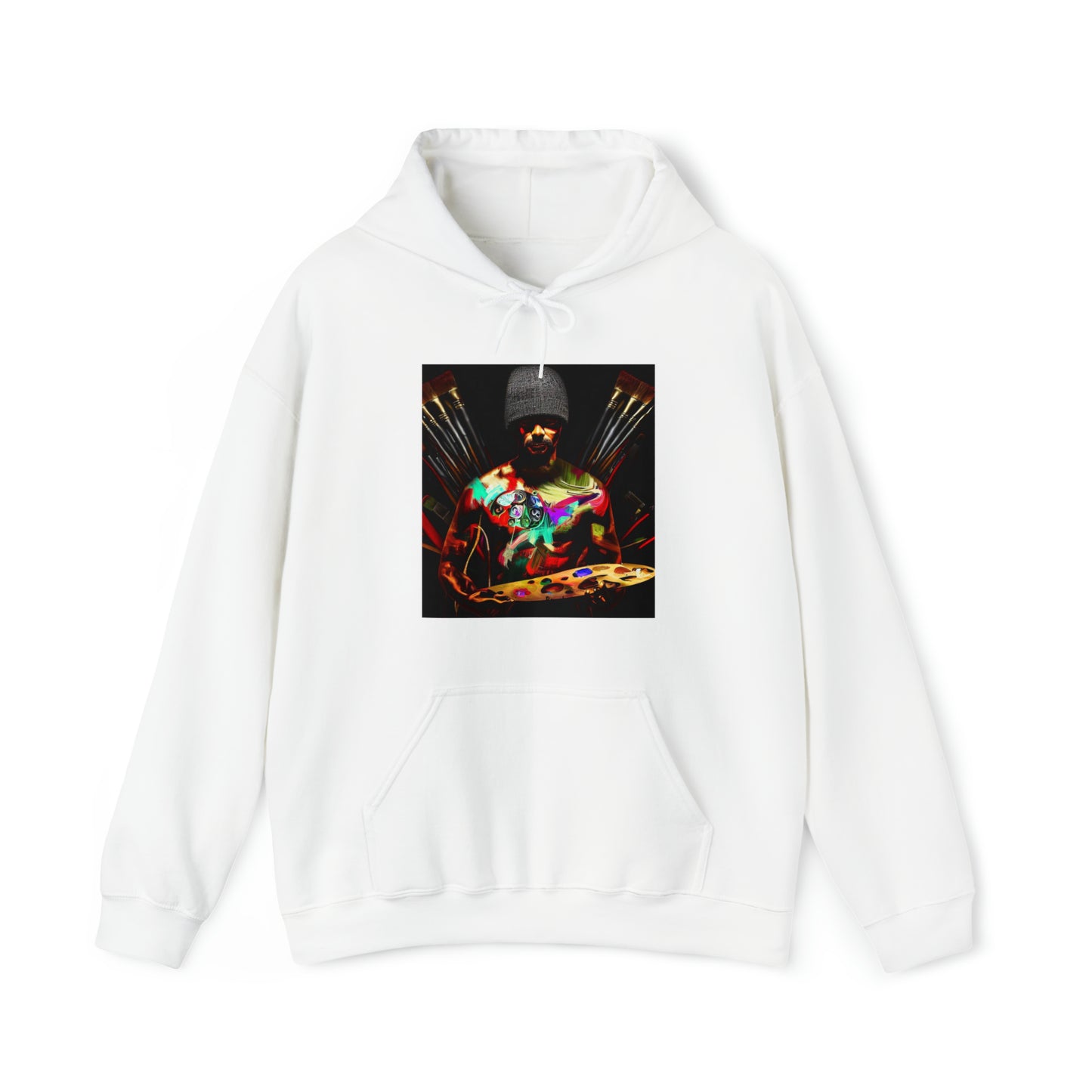 Brushstrokes of Passion: Artistic Soul Unisex Hoodie | Creative Essence Hoodies