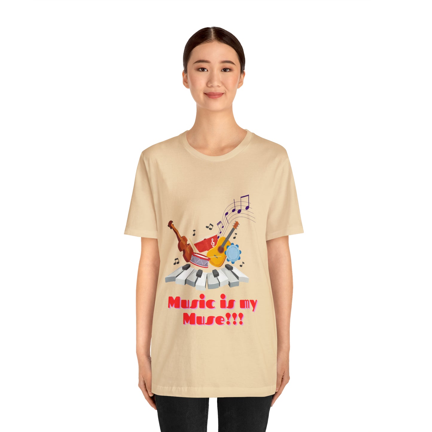 Harmonious Inspiration: Music is my Muse Unisex Tee | Melodic Magic T-Shirts