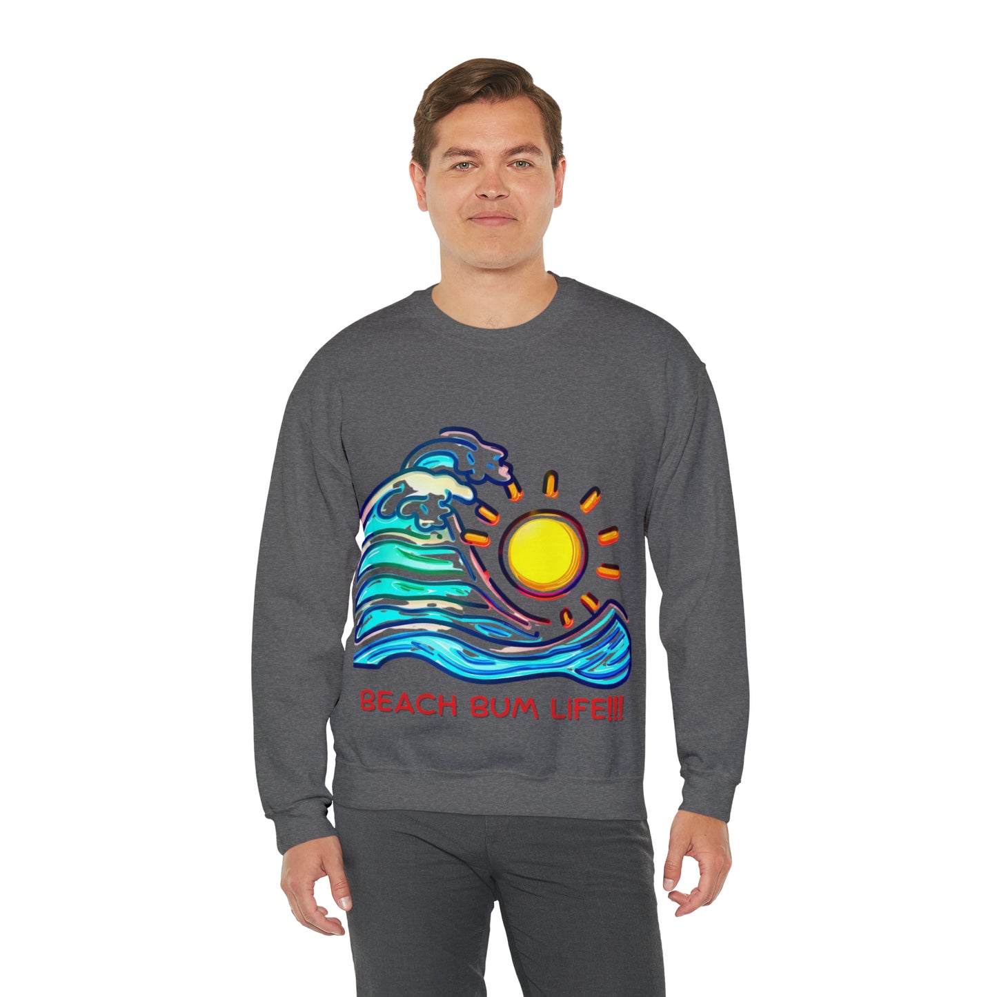 Seaside Serenity Sweatshirt | Beach Bum Life Unisex Sweatshirt