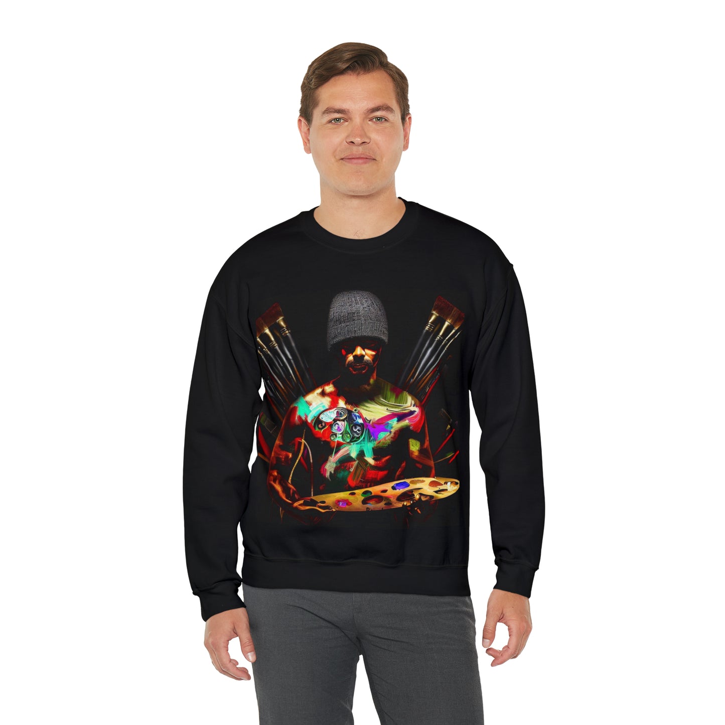 Brushstrokes of Passion Sweatshirt | Artistic Soul Unisex Sweatshirt