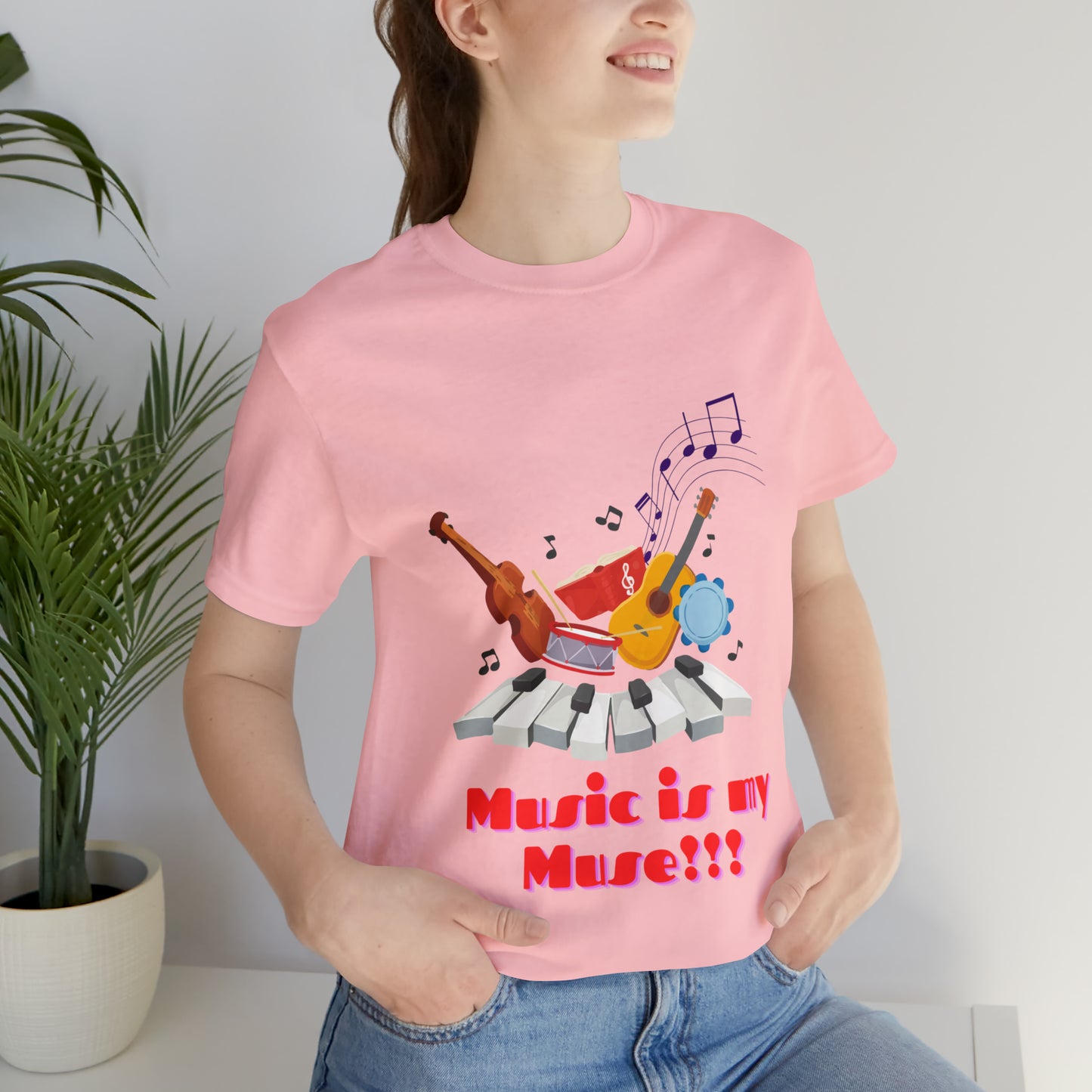 Harmonious Inspiration: Music is my Muse Unisex Tee | Melodic Magic T-Shirts