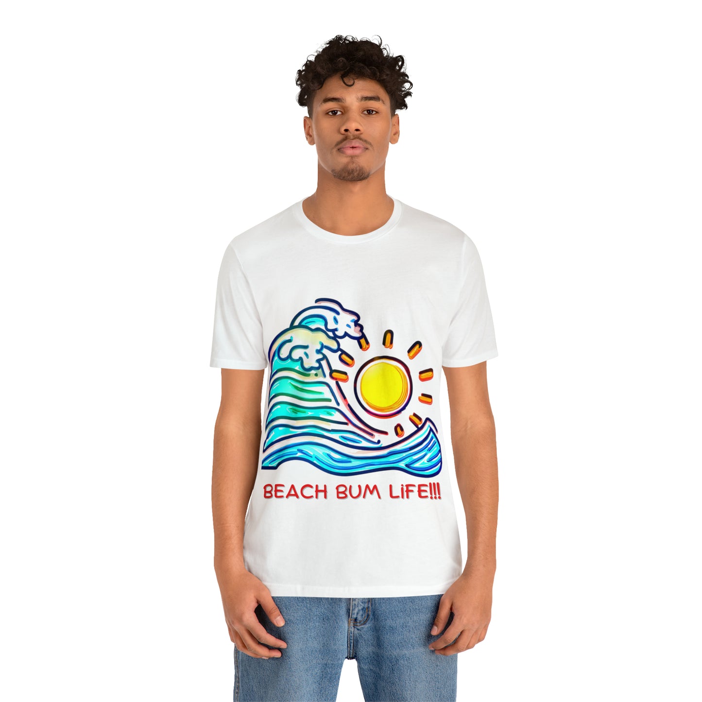 Seaside Serenity: Beach Bum Life Unisex Tee | Coastal Comfort T-Shirts